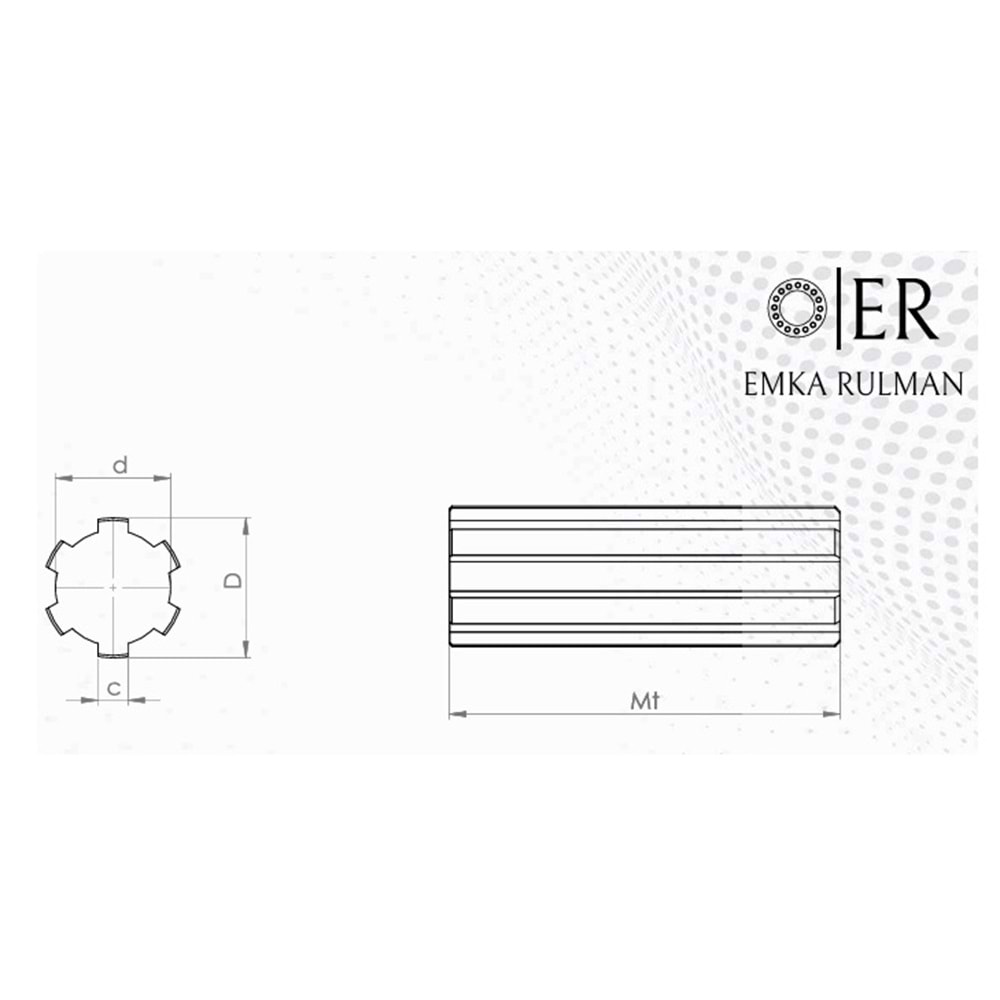 EMK-18 Ø22 KAMALI MİL